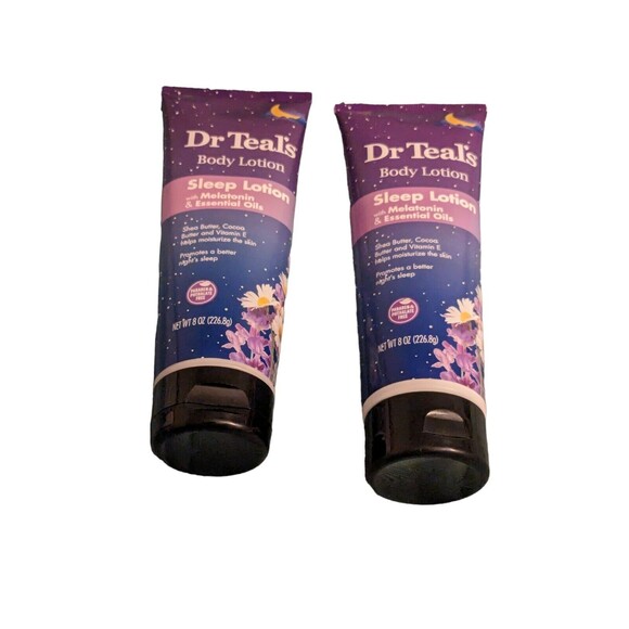 2 Pack Dr. Teal's Sleep Lotion with Melatonin & Essential Oils 8 oz Each NEW - Picture 3 of 10